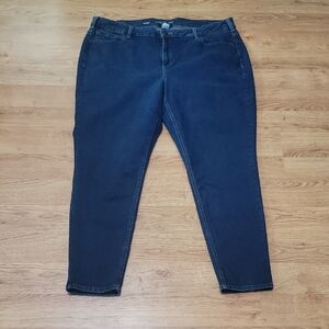 Lane Bryant Dark Blue Skinny Jeans Size 22R
